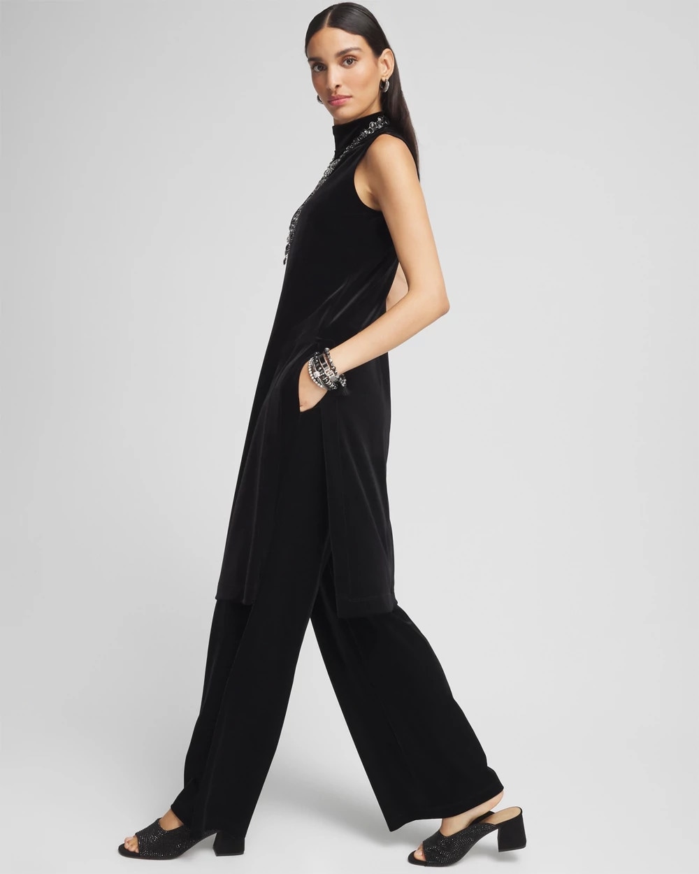 Travelers™ Velvet Wide Leg Pant
