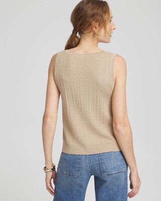 Rib Stitch Pullover Tank click to view larger image.