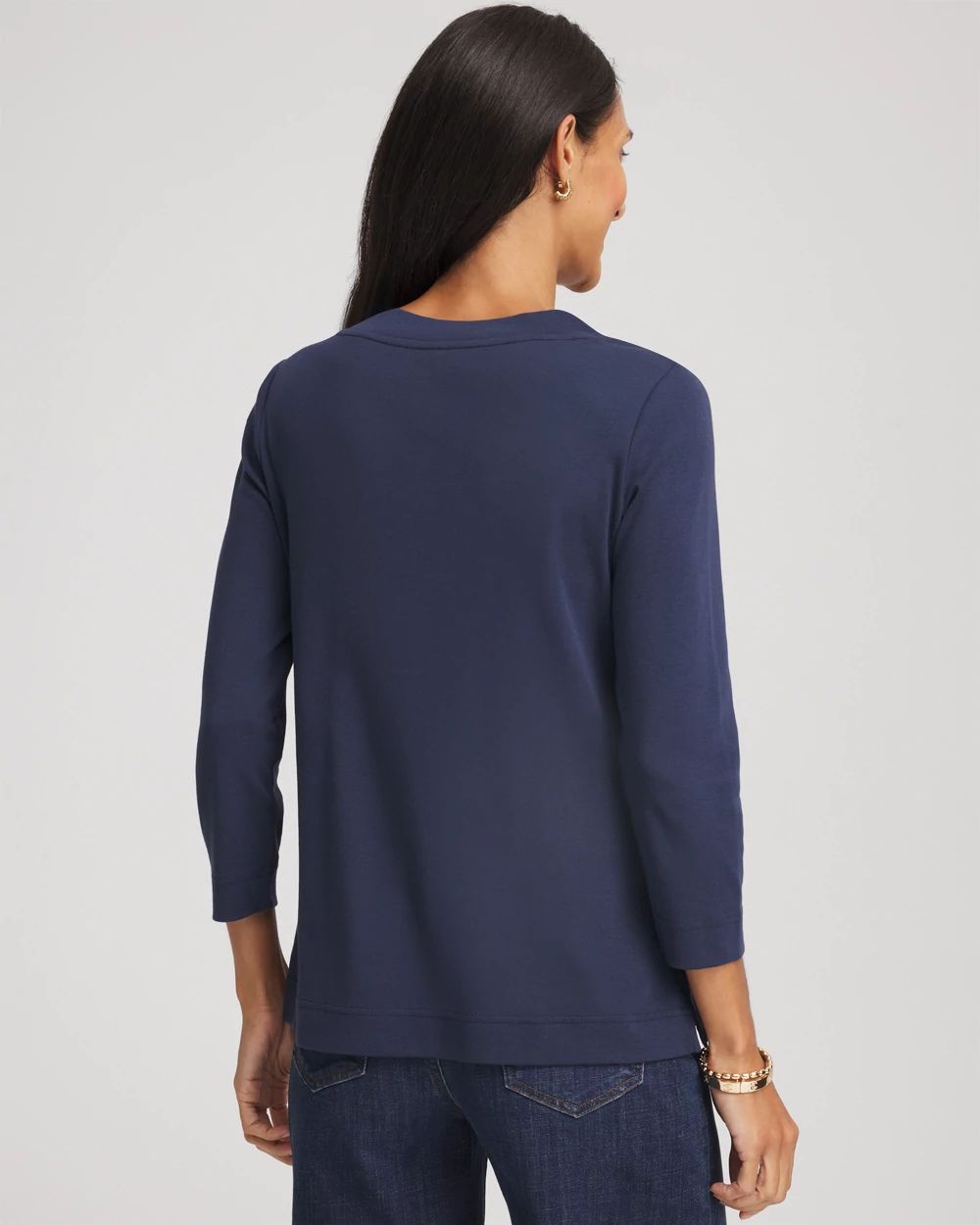 Pima Cotton 3/4 Sleeve Tee