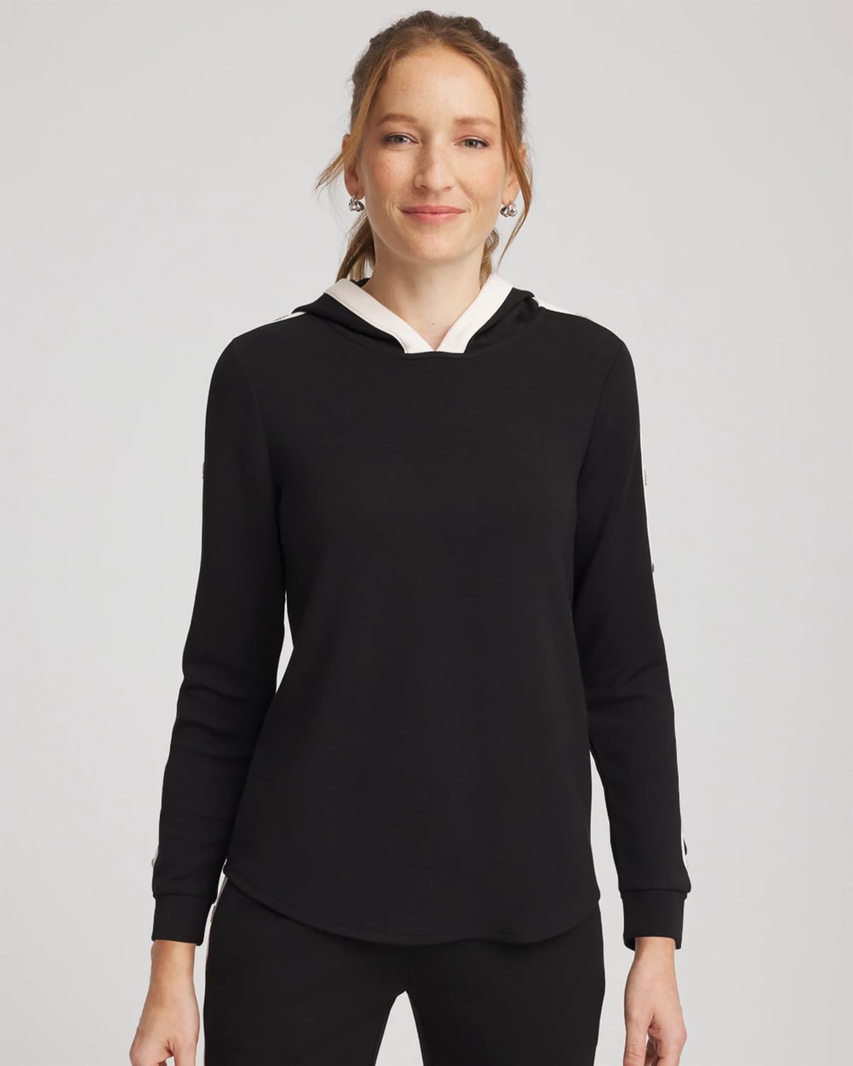Chico's Scuba Grommet Top In Black