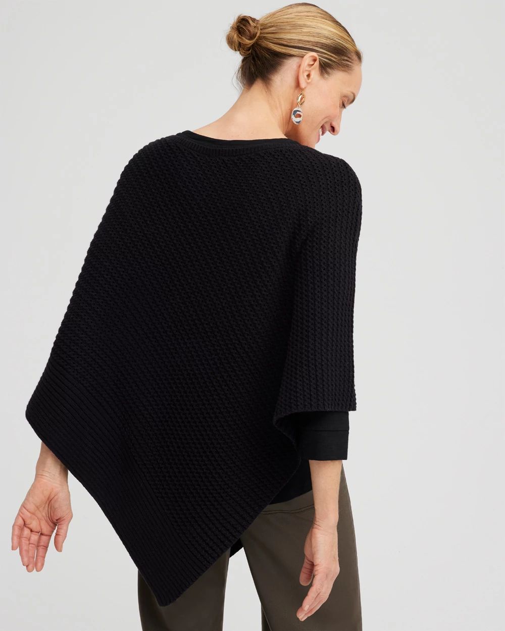 Knit Triangle Poncho