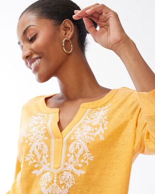 Linen Embroidered Tunic