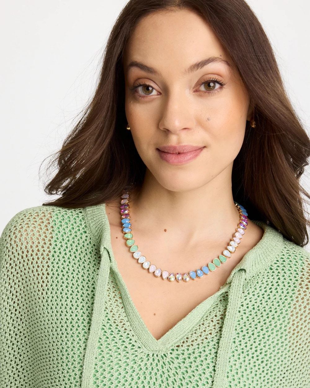 Teardrop Tennis Necklace