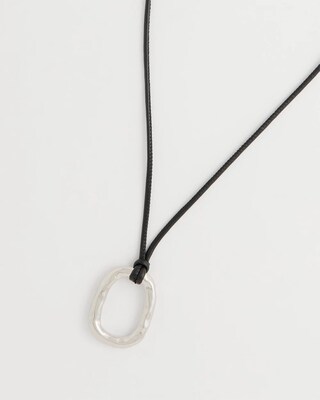 Adjustable Pendant Corded Necklace click to view larger image.