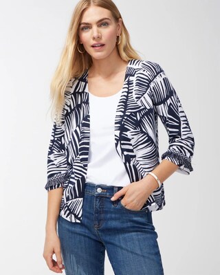Palm Print Cardigan