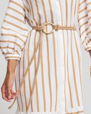 Neutral Goldtone Rope Belt click to view larger image.