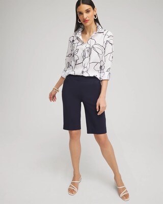 Brigitte™ Pull-On Slim Shorts click to view larger image.