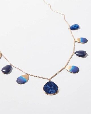 Blue & Gold Tone Necklace