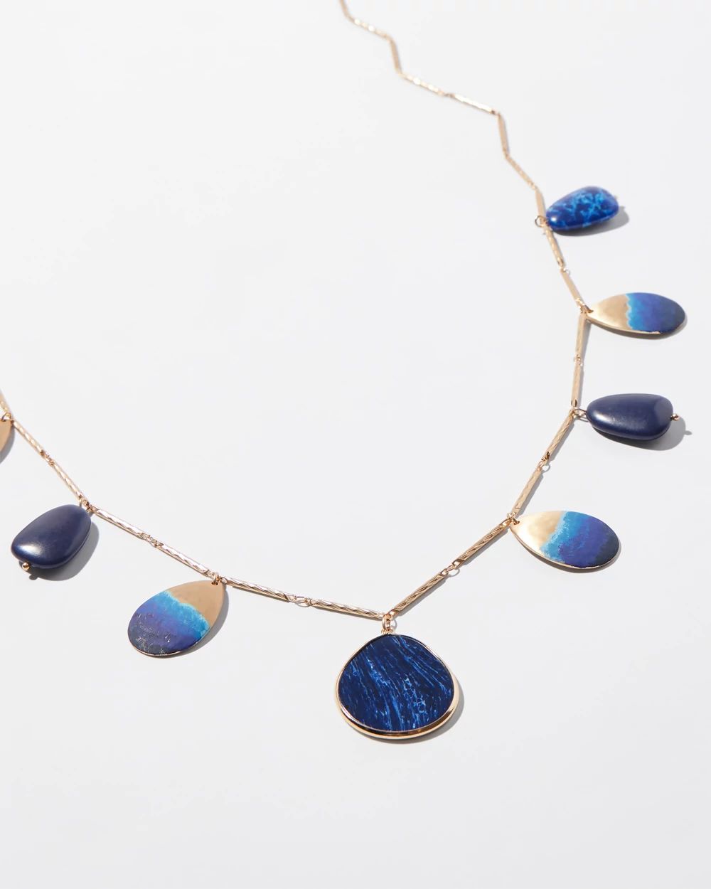 Blue & Gold Tone Necklace