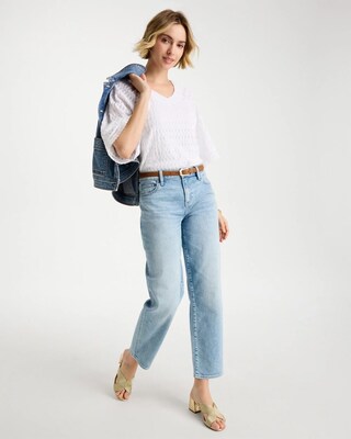 Relaxed Boyfriend Rolled Hem Jean click to view larger image.