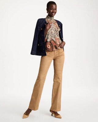 Ella Mockneck Paisley Sweater click to view larger image.