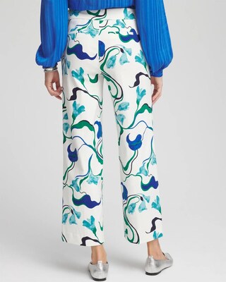 Brigitte™ Floral Wide-Leg Cropped Pants click to view larger image.