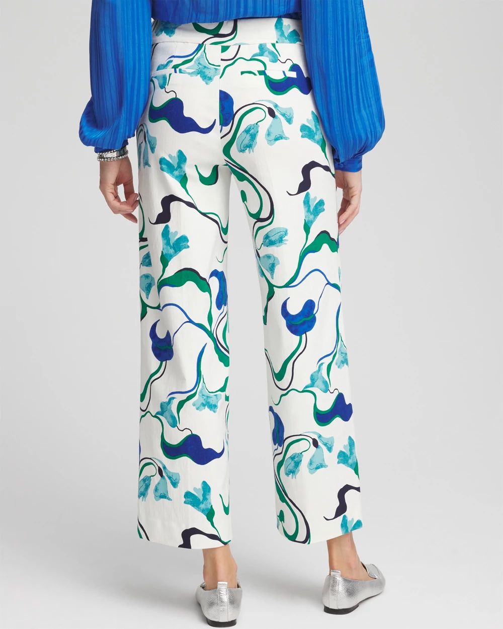 Brigitte™ Floral Wide-Leg Cropped Pants click to view larger image.