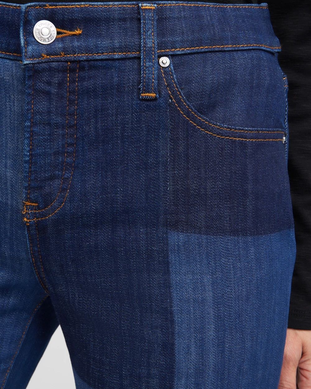 Girlfriend Laser Patch Flare Jeans