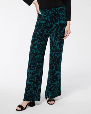 Travelers Foliage Wide Leg Ankle Pants
