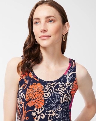 Touch of Cool Floral Polished Tank click to view larger image.
