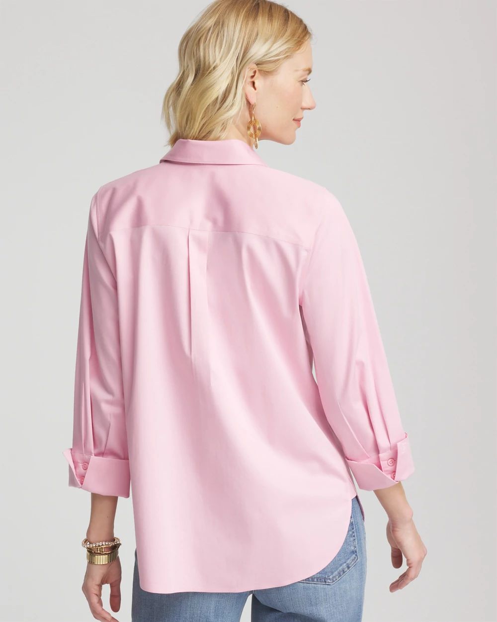 No Iron™ 3/4 Sleeve Stretch Shirt