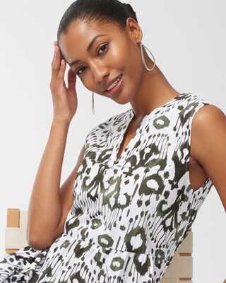 Ikat Tiered Maxi Dress