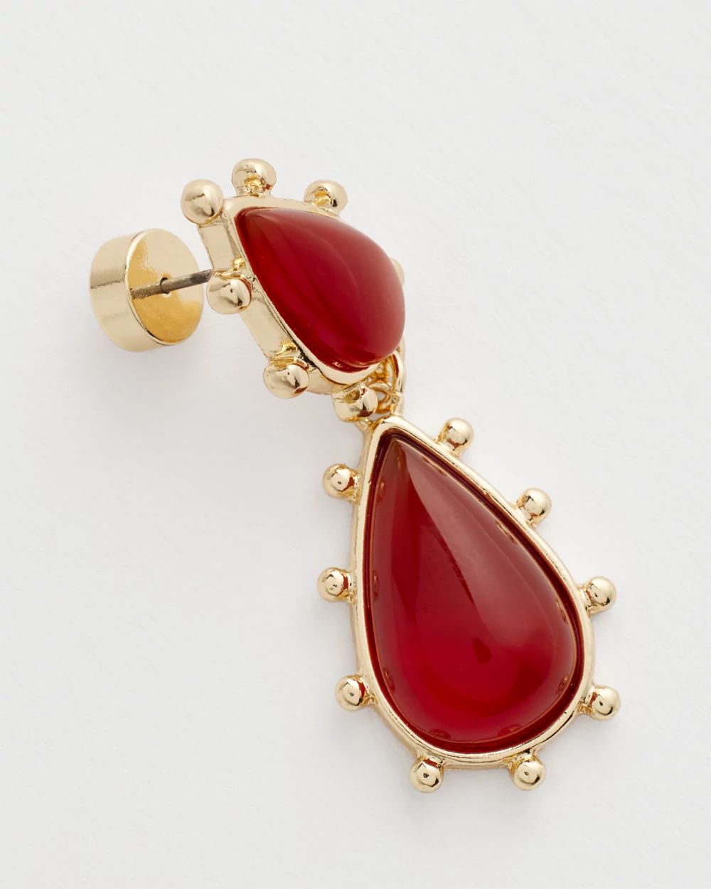No Droop® Agate Teardrop Earrings