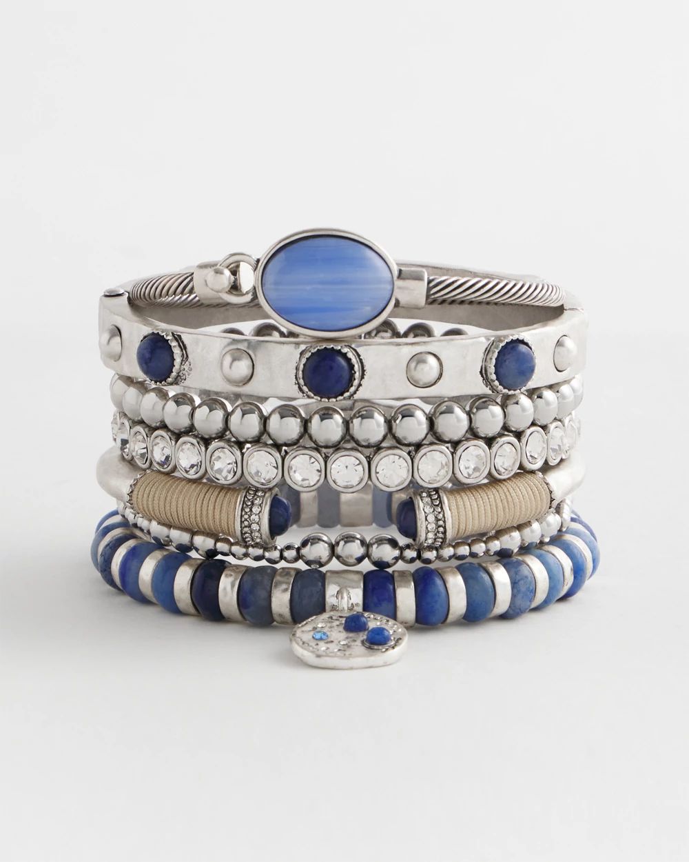 Blue Stone Stretch Bracelet