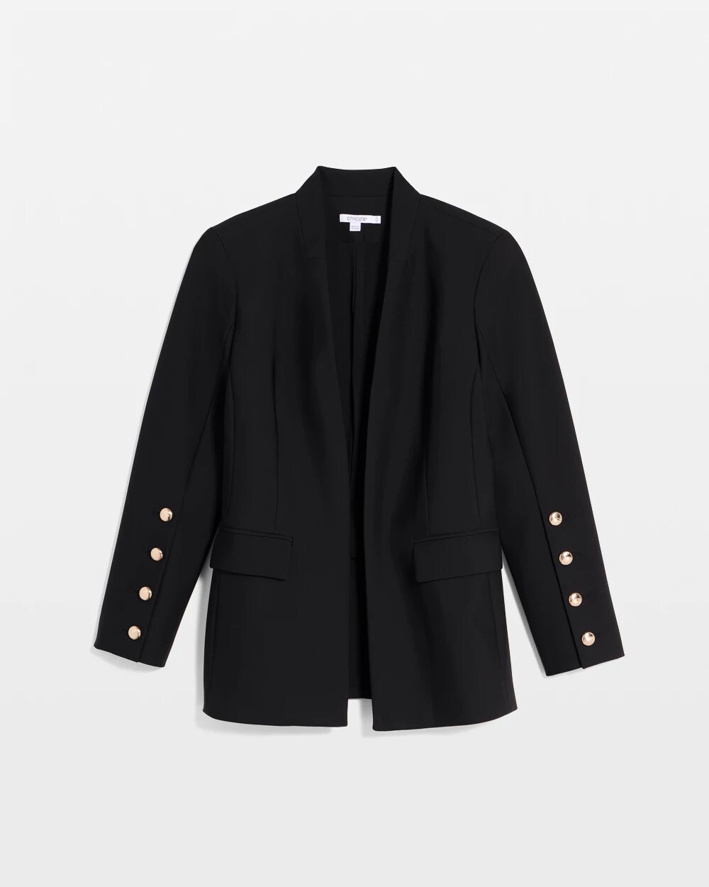 Soft-Stretch Button Detail Blazer - thumbnail 6