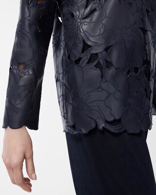 Travelers Collection Faux Leather Jacket