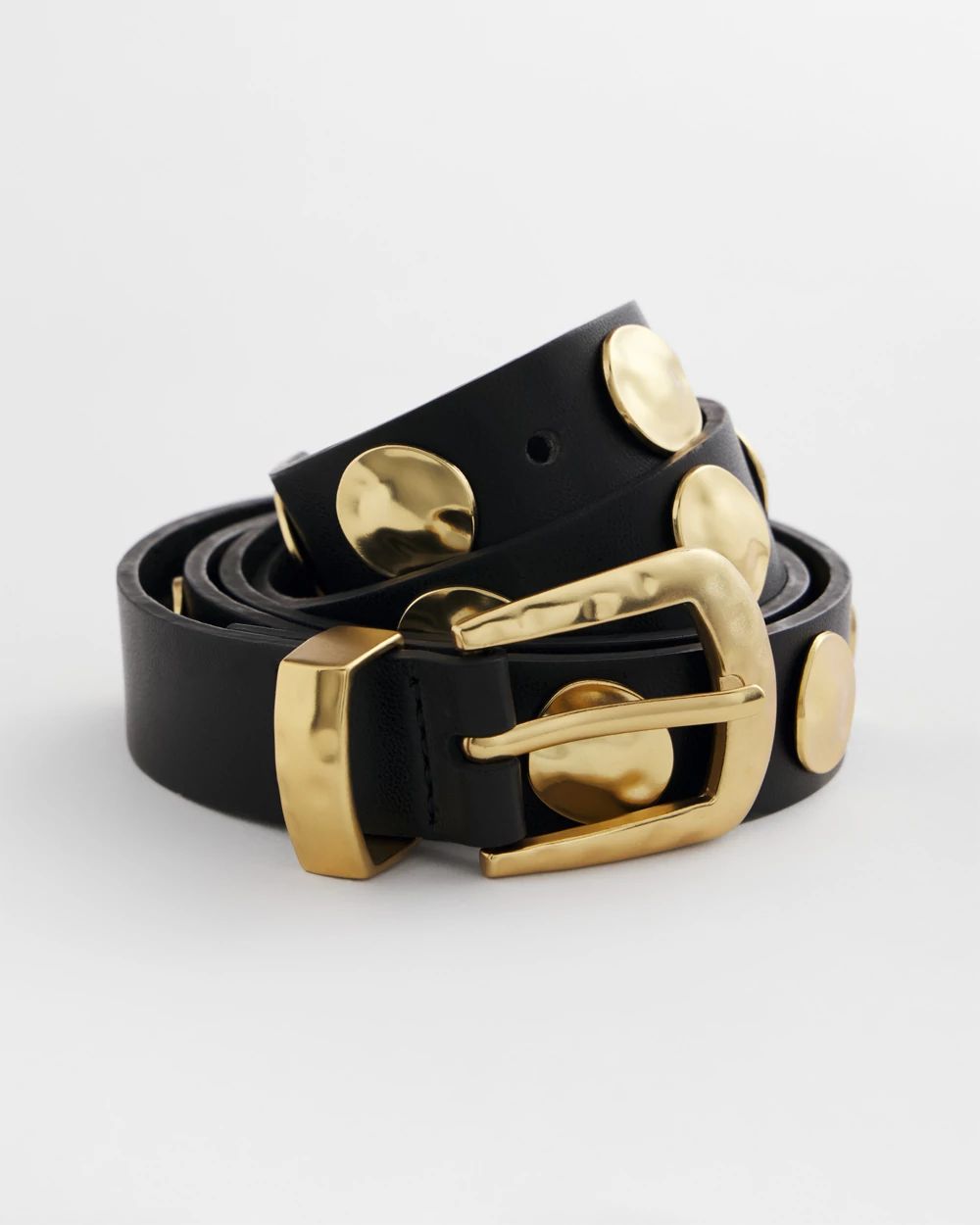 Studded Faux Leather Trouser Belt click to view larger image.