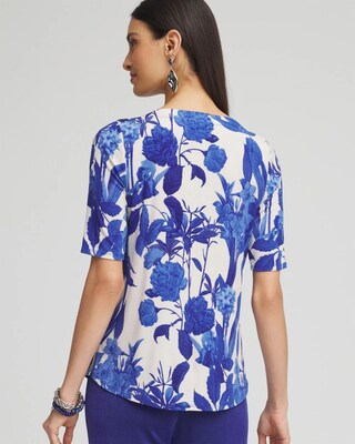 Travelers™ Wildflower Elbow-Sleeved Top click to view larger image.