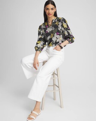 Ruffle Sleeve Blouse click to view larger image.