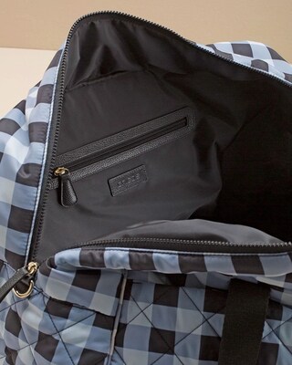 Gingham Weekender Travel Bag