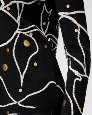 Foiled Dots Pullover Sweater