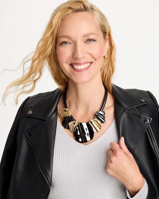 Liquid Gold Collection Bib Necklace click to view larger image.