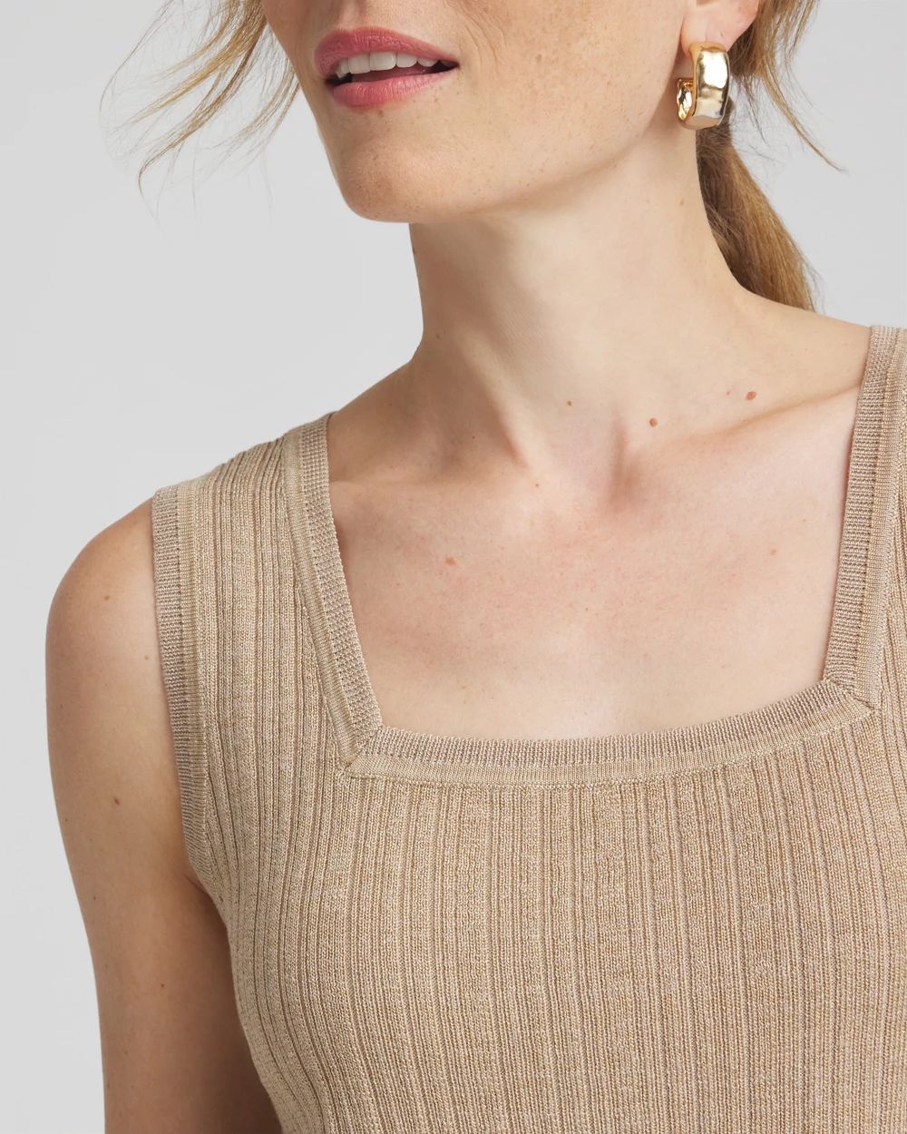 Rib Stitch Pullover Tank
