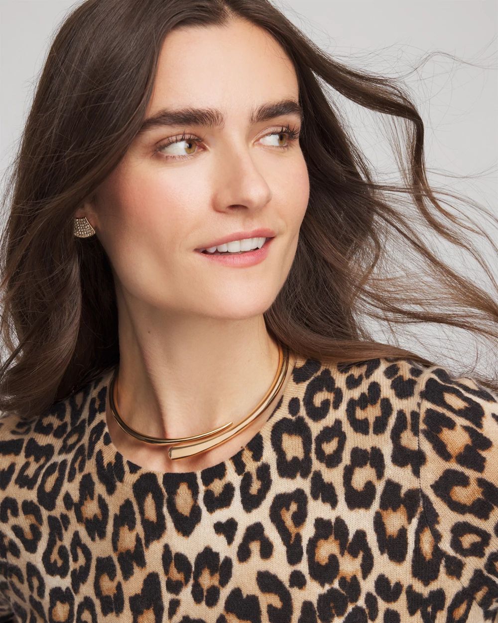 Gold Hinge Collar Necklace click to view larger image.