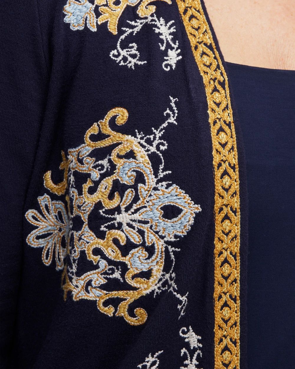Embroidered Cardigan