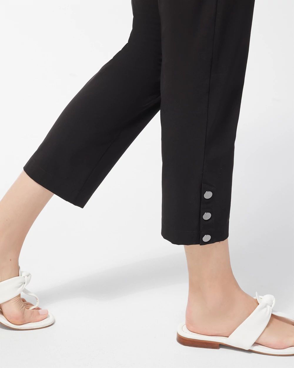 Zenergy UPF Snap Detail Cropped Pants