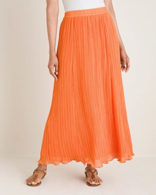 Plisse Maxi Skirt