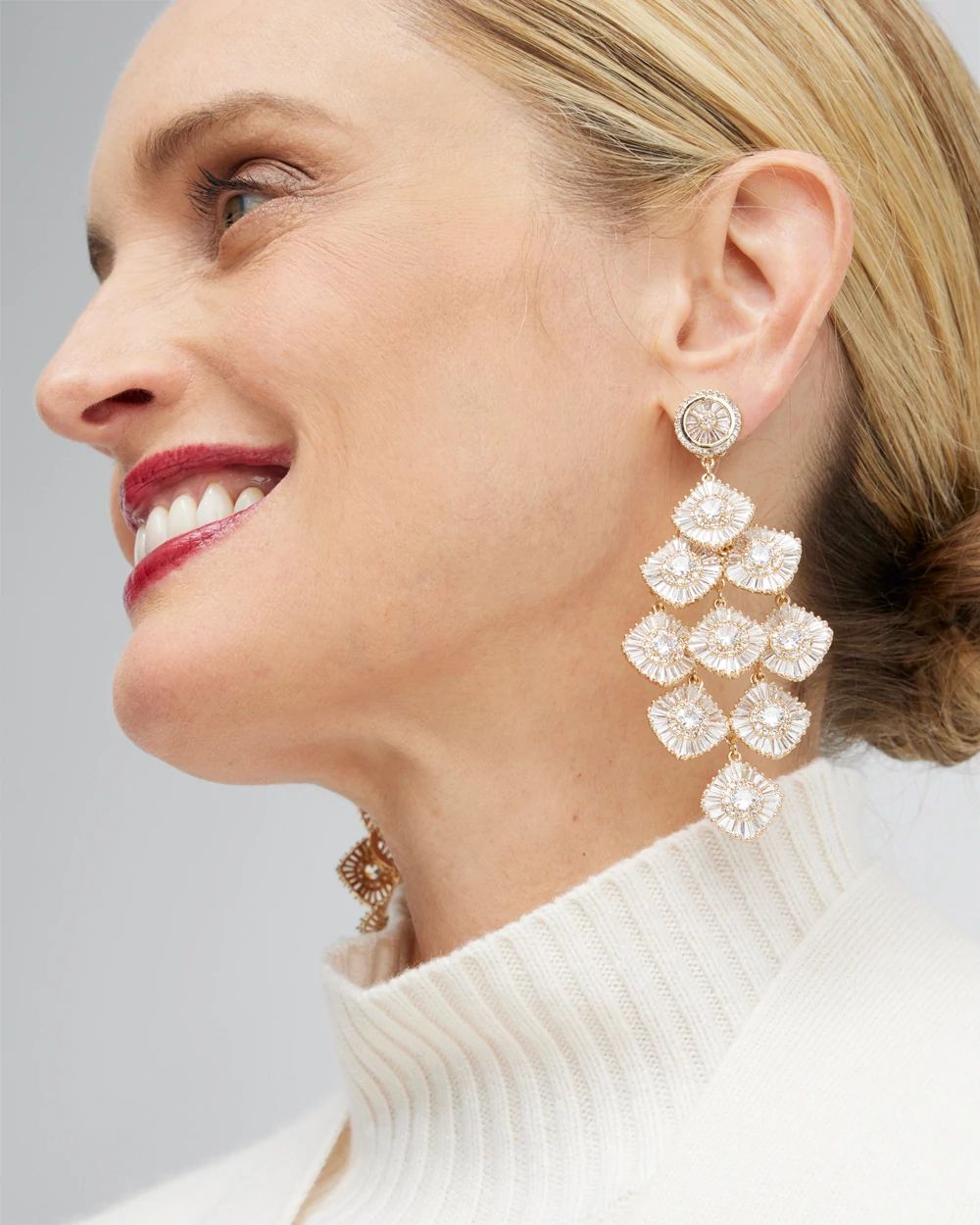 Chandelier Clip-on Duster Earrings