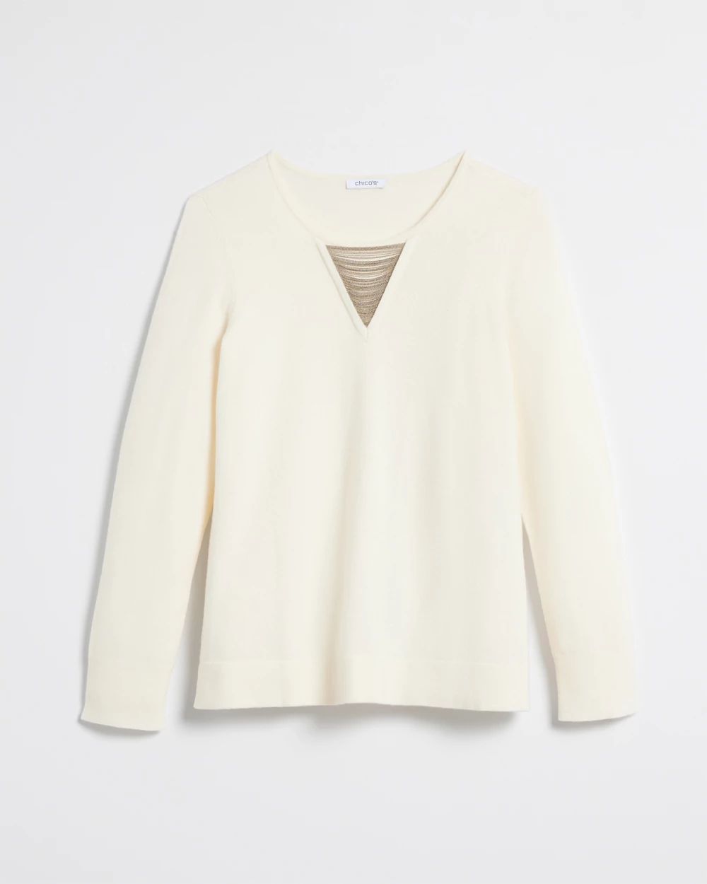Zenergy Luxe® Cashmere Blend Ball Chain Sweater