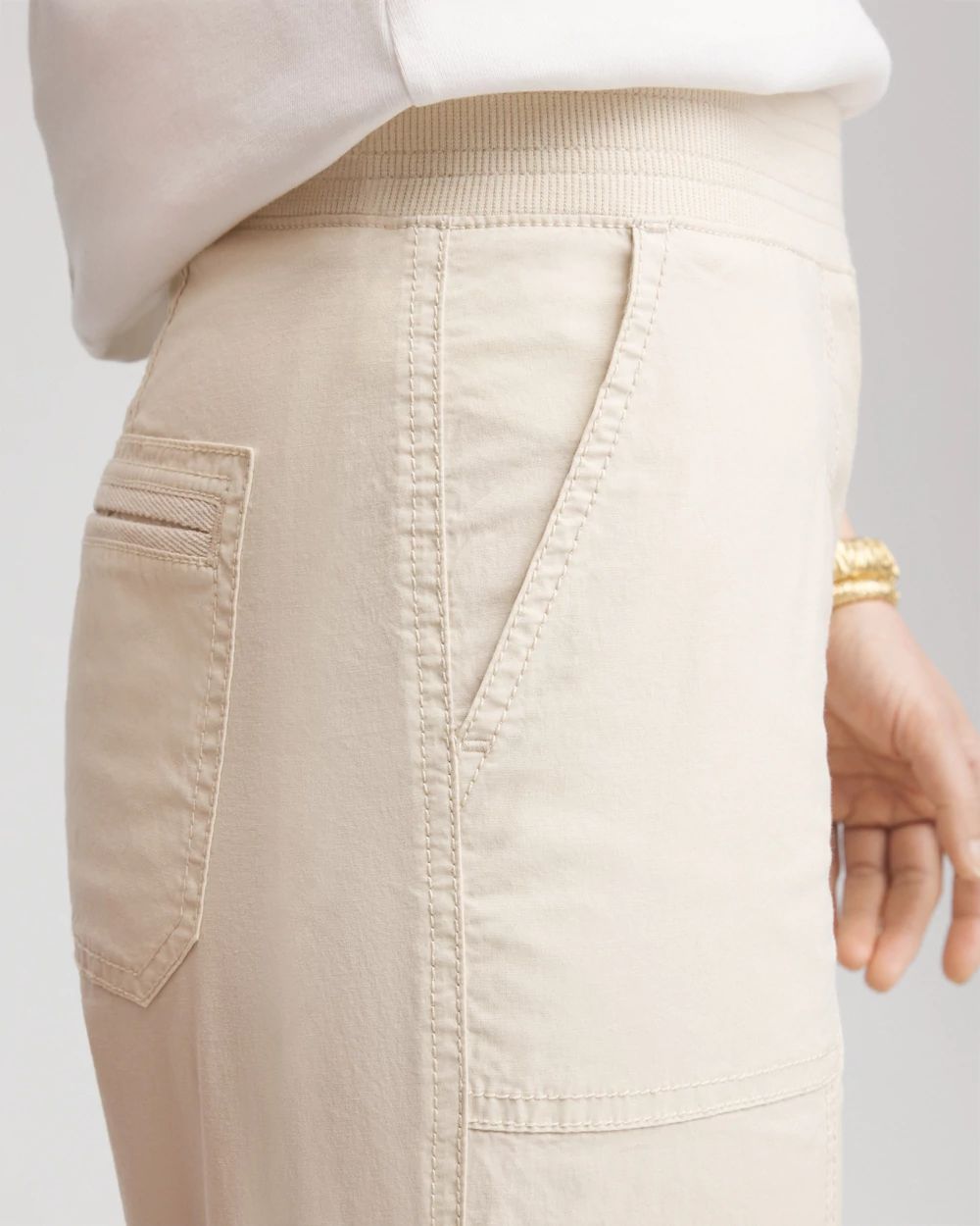 Poplin Cropped Pants
