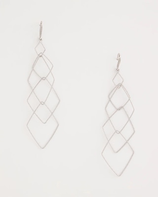 Geo Linear Drop Earrings
