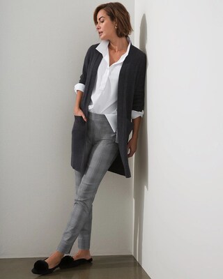 Brigitte Plaid Slim Ankle Pants