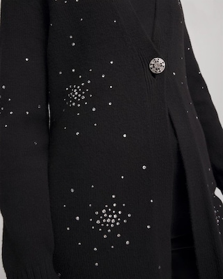Rhinestone Embellished Cardigan click to view larger image.
