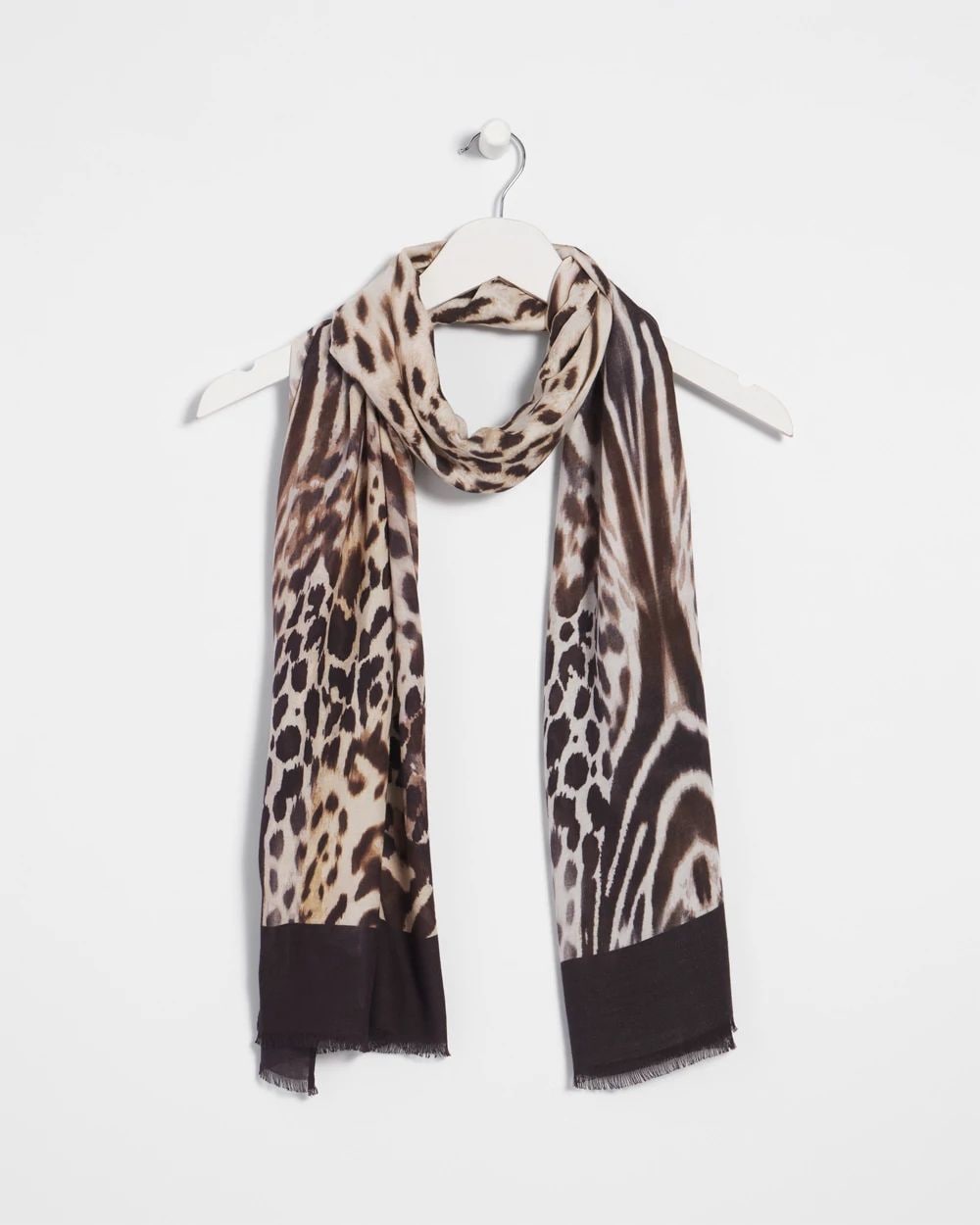Animal Print Oblong Scarf