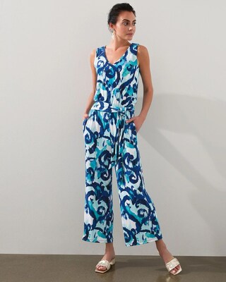 Travelers Classic Print Jumpsuit