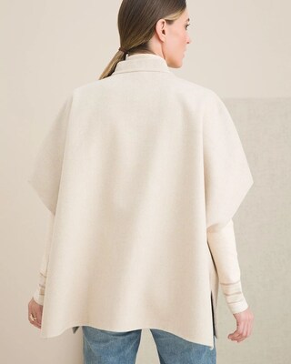 Zip Snap Poncho Cape