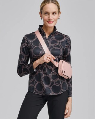 Zenergy® UPF Polka Dot Long Sleeve Top click to view larger image.