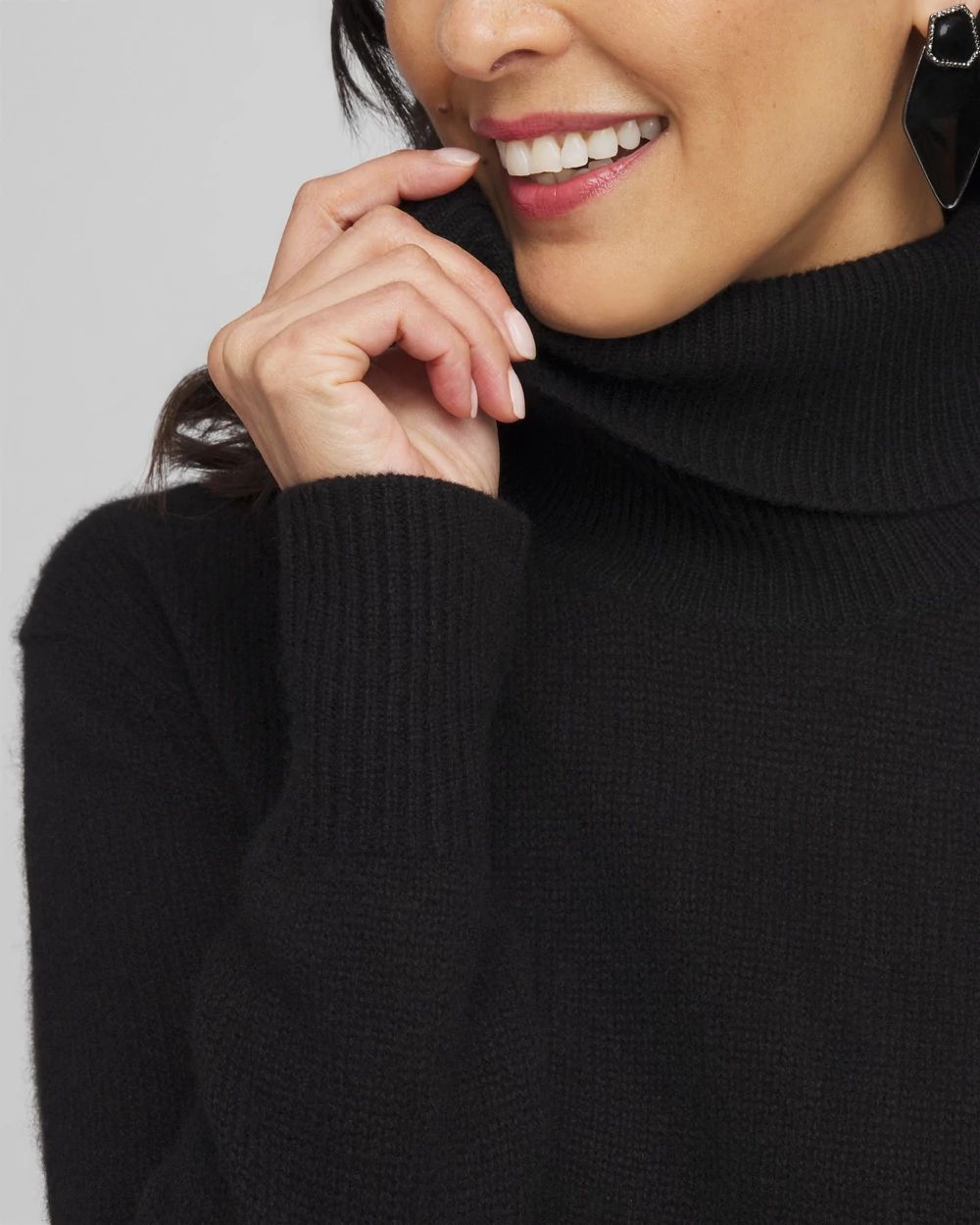Cashmere Turtleneck Sweater Tunic click to view larger image.