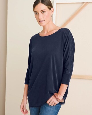 Soft Chic Sandwashed Beaded Tunic
