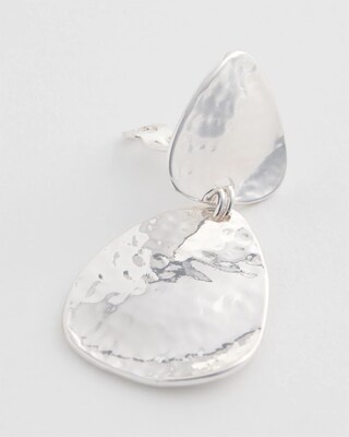 No Droop™ Silver Tone Clip-On Drop Earrings